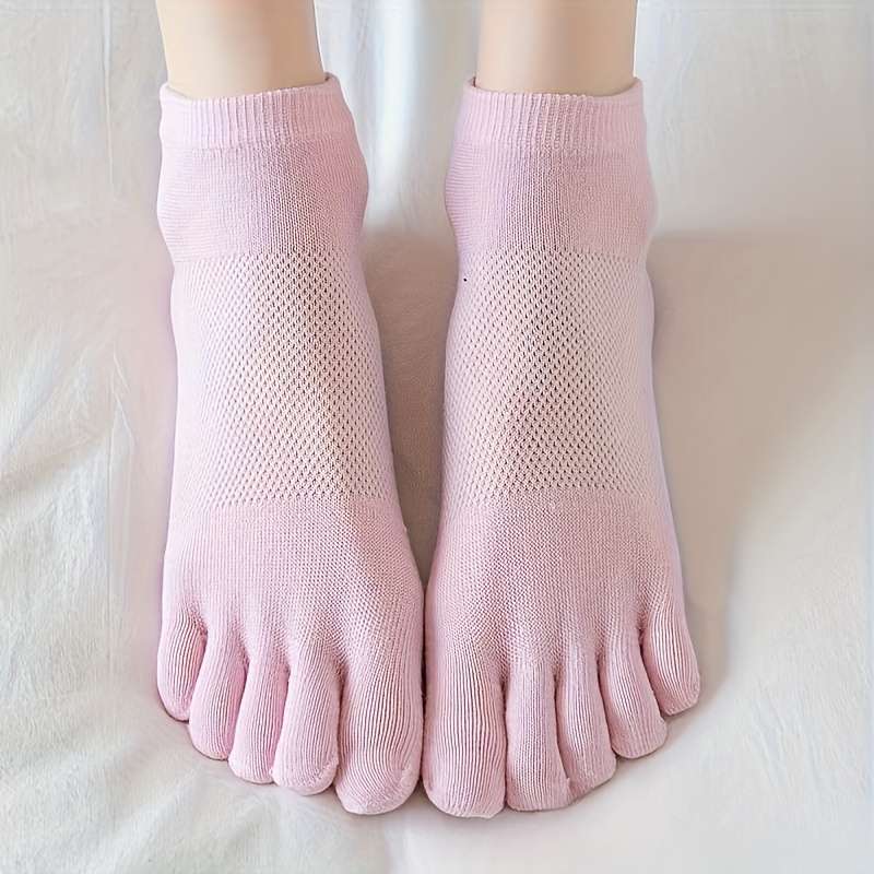 Women S Socks Color 5Pairs White Size Onesize