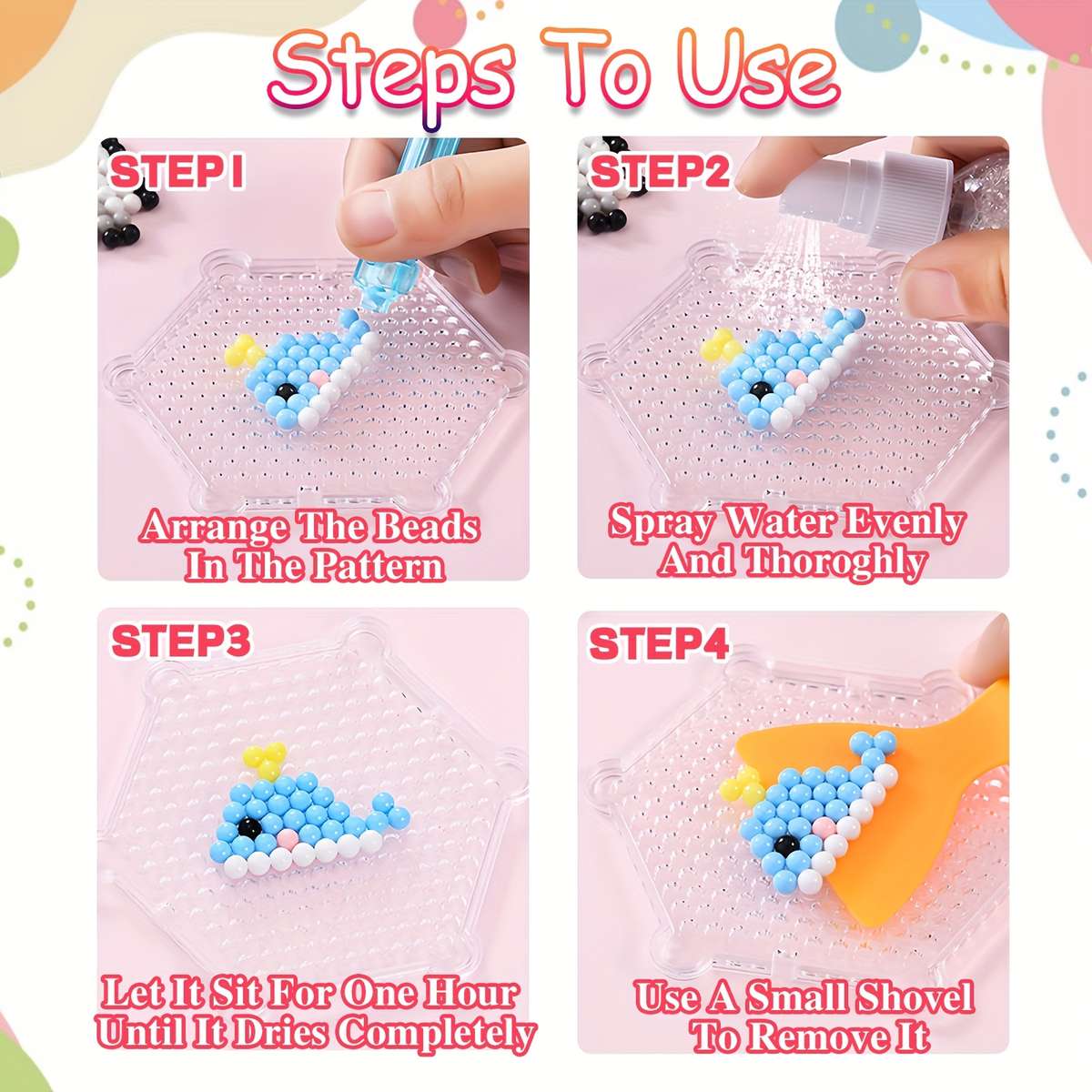 Perler Bead Set 24 Colors 3000Pcs With Tool Set