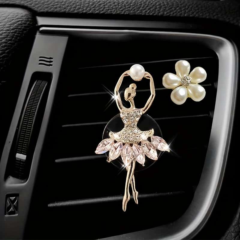 Car Interior Decor Items 2 Blue Girl  Add  Flower