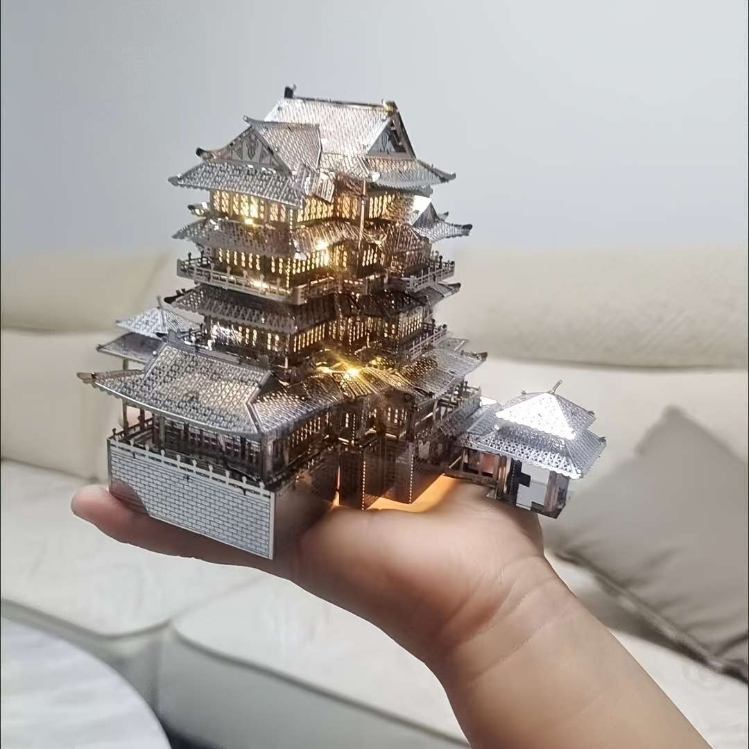 3D Building Model Puzzle Set Style Tengwang Pavilion