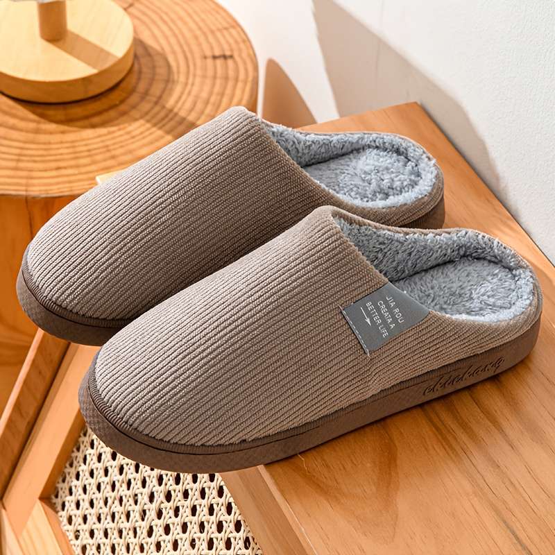 Cotton Slippers Color Khaki Sizeuk 6.5-7