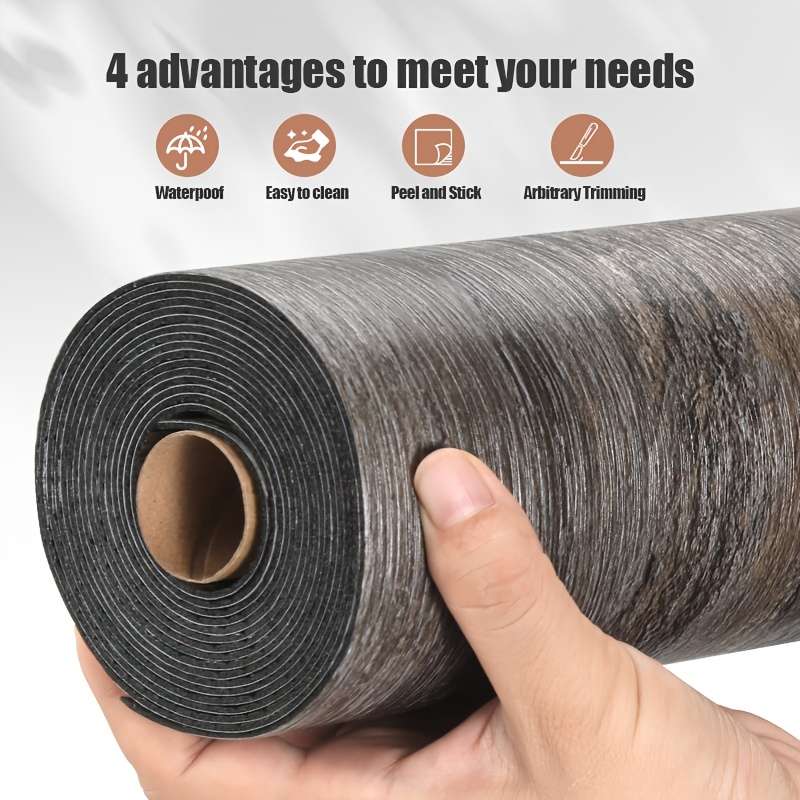 Self Adhesive Floor Stickers Cool Gray Stripes 3Rolls