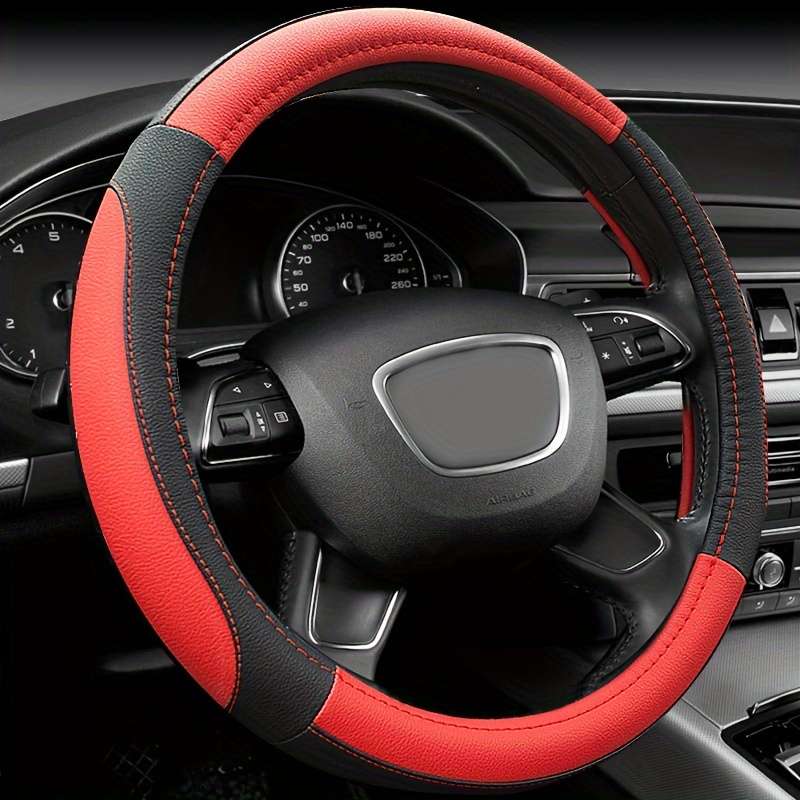 Car Steering Wheel Cover Red