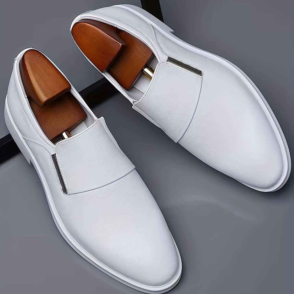 Mens Leather Shoes Color White Sizeuk 7.5
