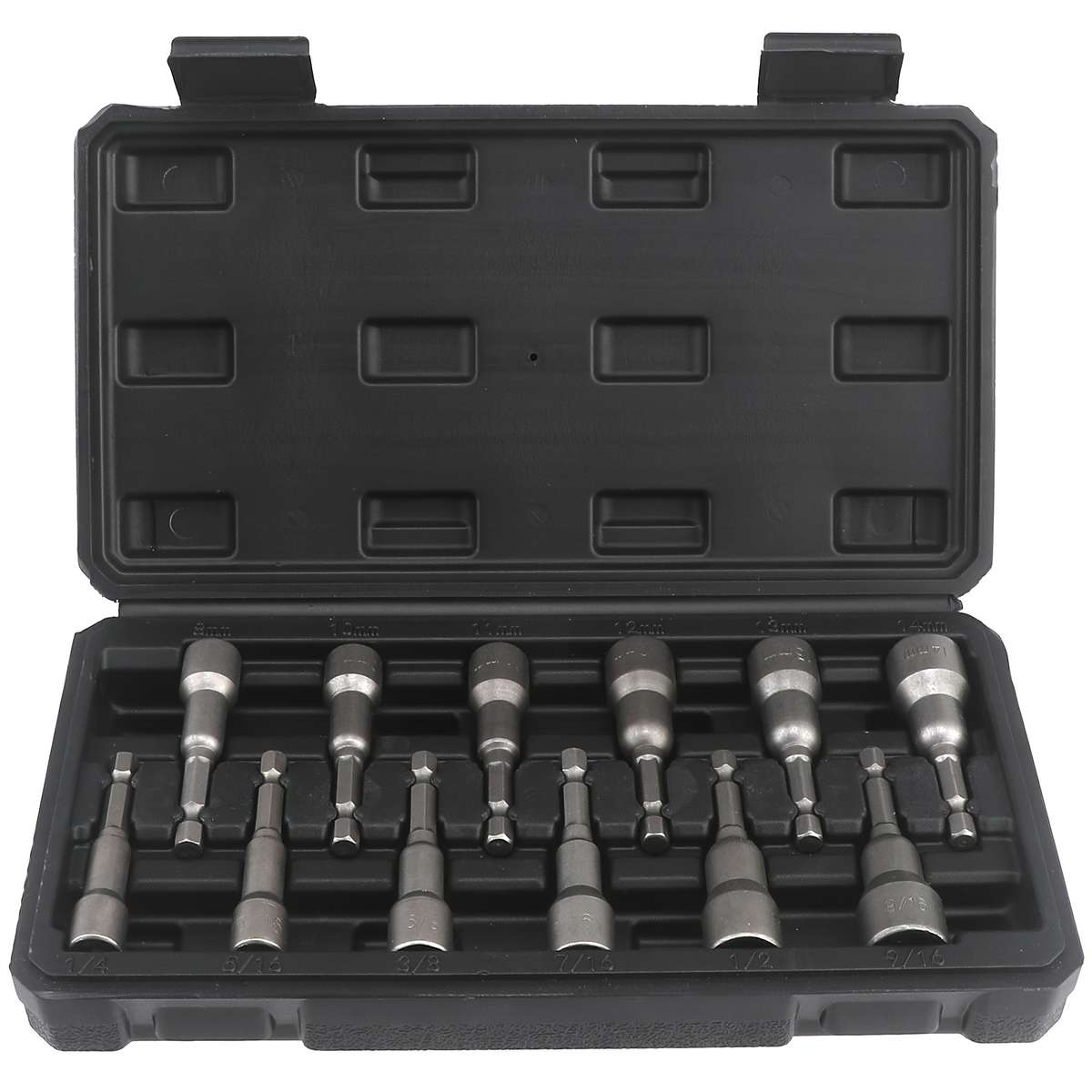 16-Piece Heavy-Duty Magnetic Hex Socket Wrench Set