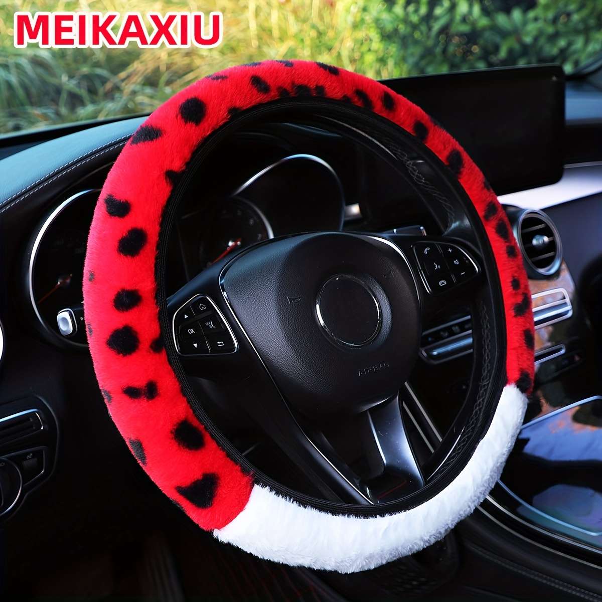Car Steering Wheel Cover Gray