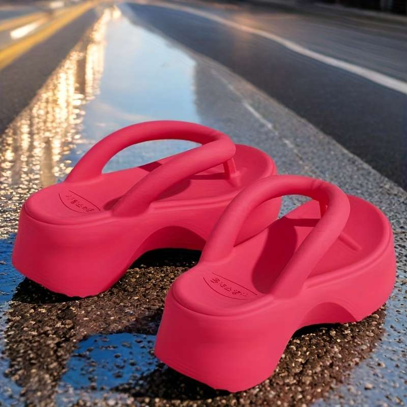 Ladies Summer Flip Flops White Uk 5.5-6