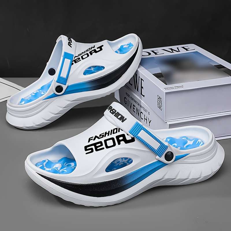 Men Slippers Summer Style Blue Size Uk 8.5 To 9