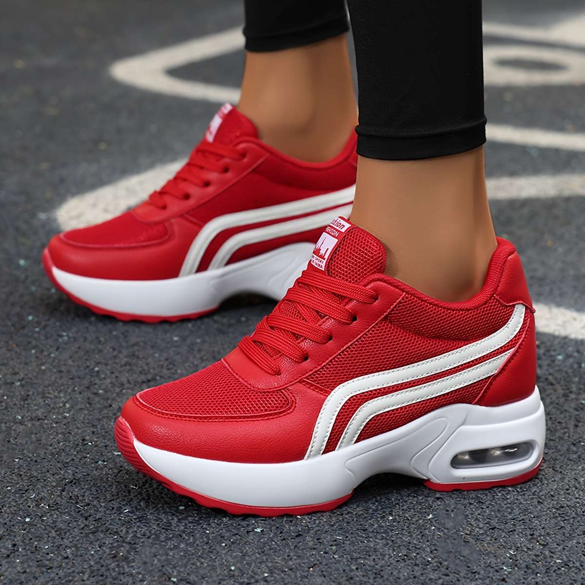 Women S Sneakers Color Red Sizeuk 2
