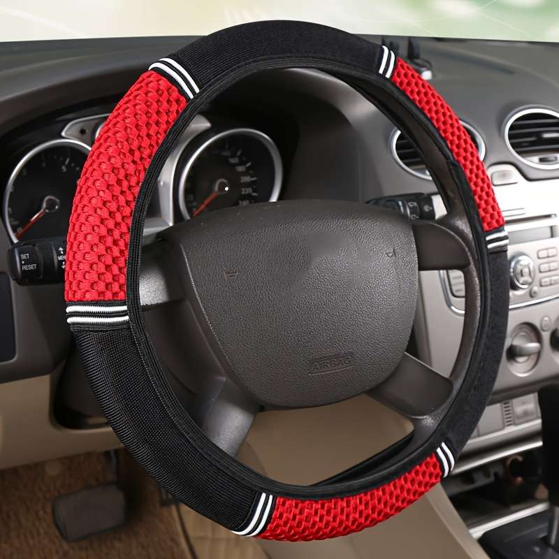 Car Steering Wheel Cover Red