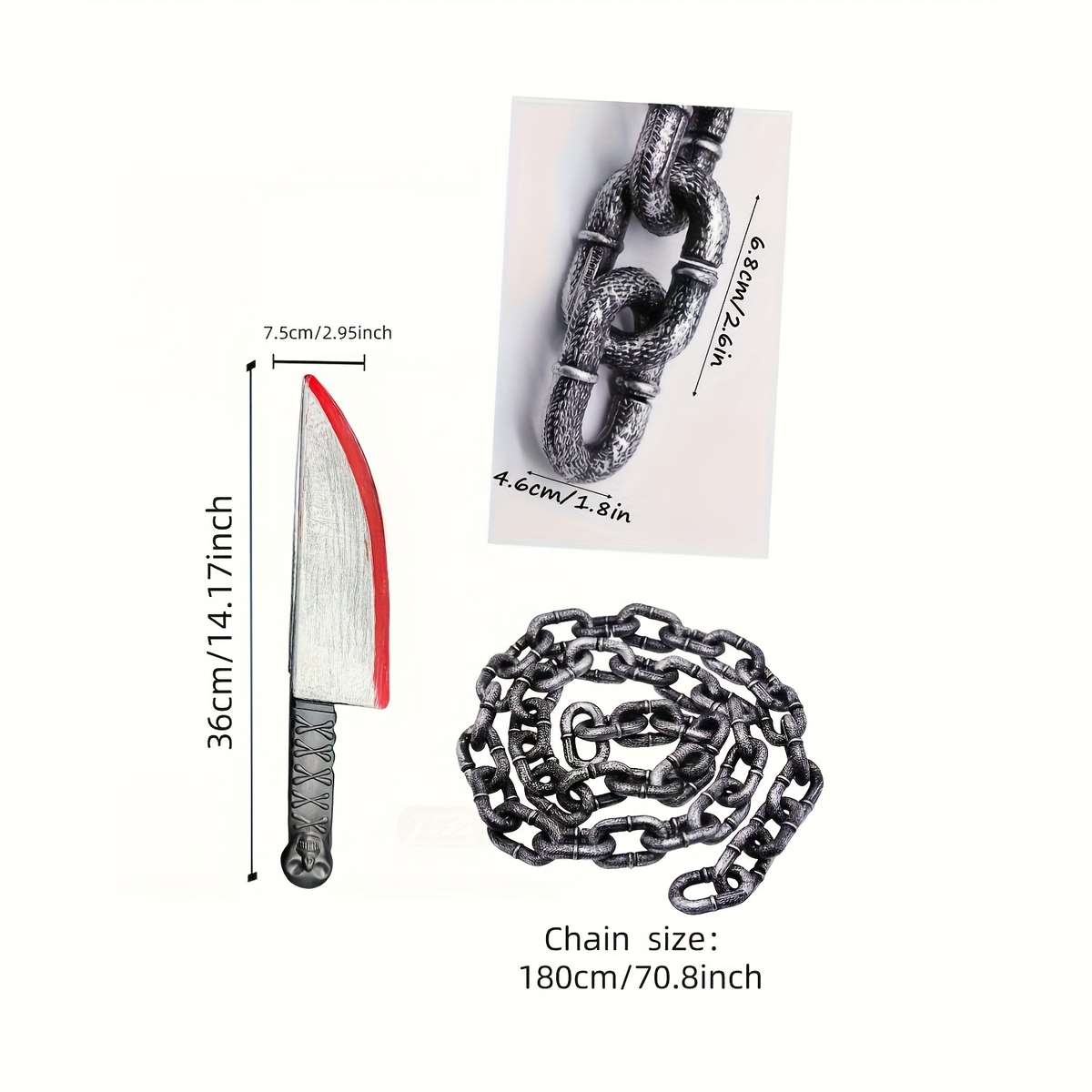 Toy Weapons Items Chain Add Knife