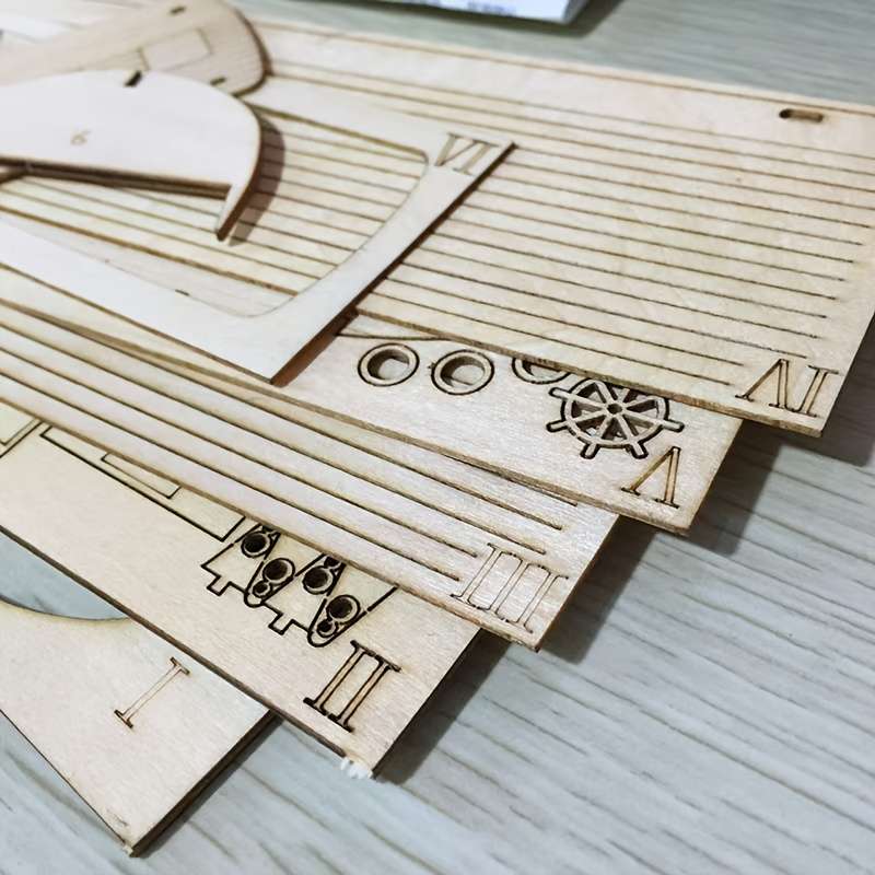 3D Jigsaw Puzzle Model Ship Color Khaki 1