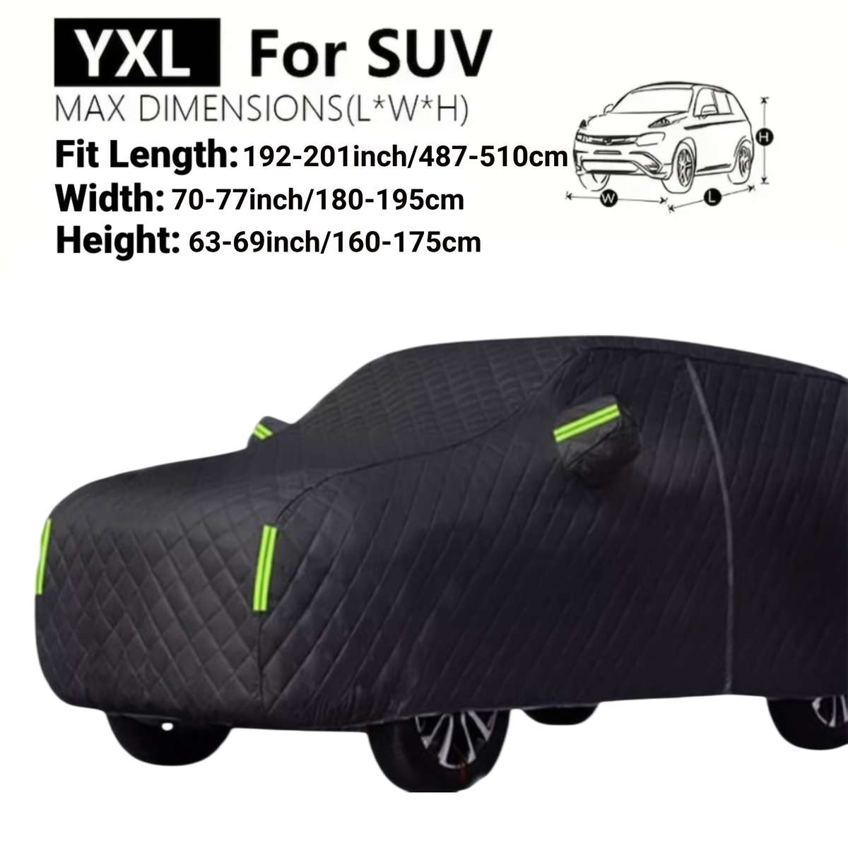 Car Cover Model Suv Yxl Suitable For 4.85 5.11 Meters