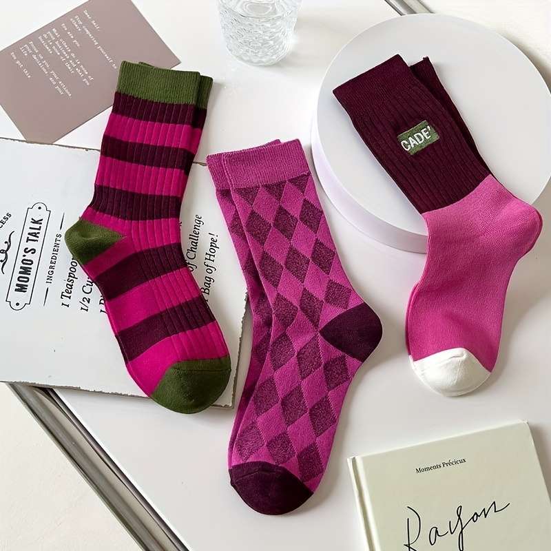 Women S Socks Color 3Pairs Mixed Colors Size Onesize