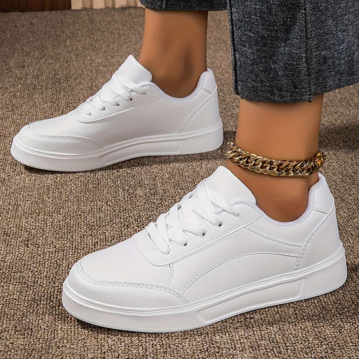 Sneakers Color White Sizeuk 7.5