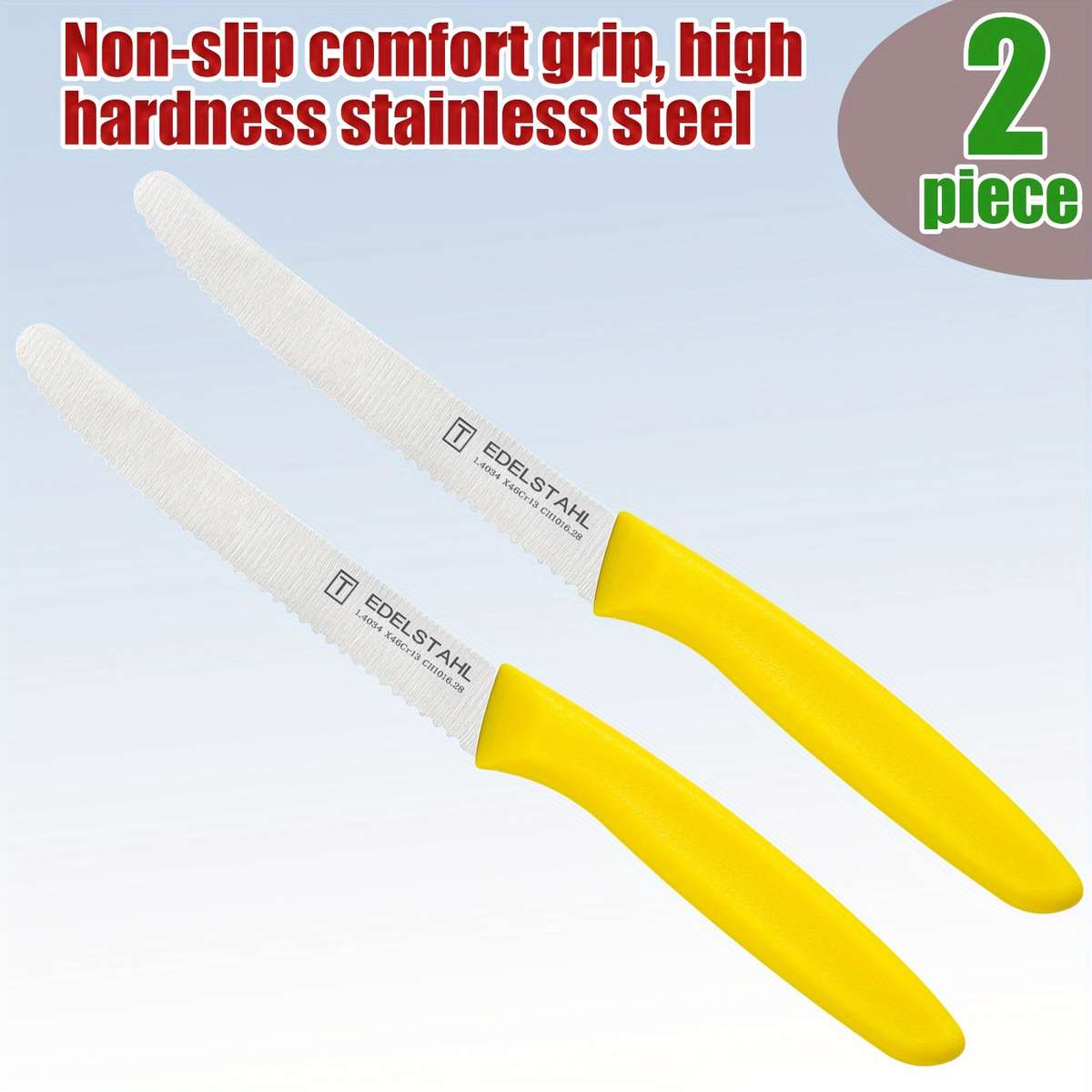 Bread And Cheese Knife Color 6Pcs Orange