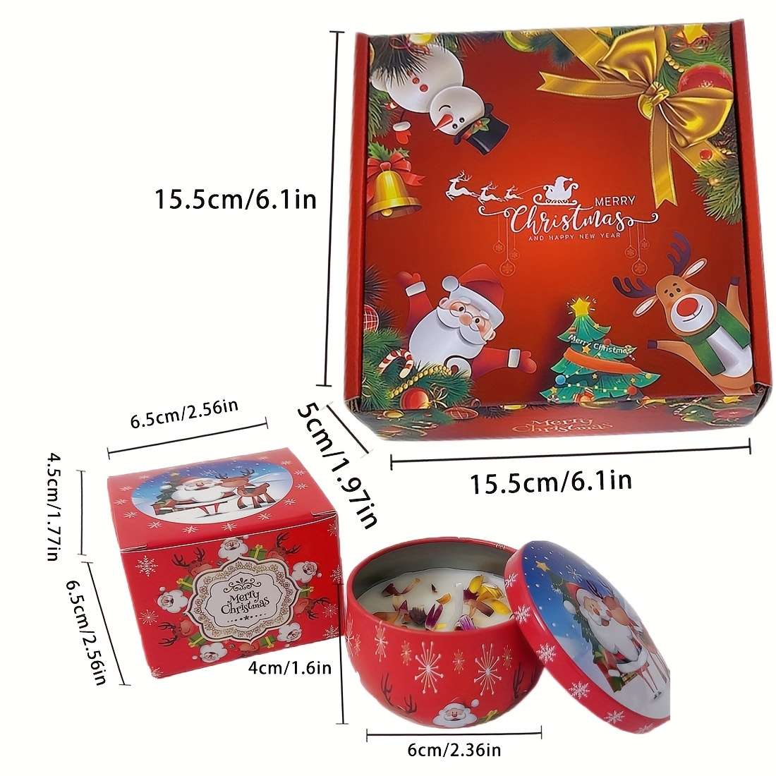 Christmas Gift Boxes Style 1 Can Box -Apple Cinnamon