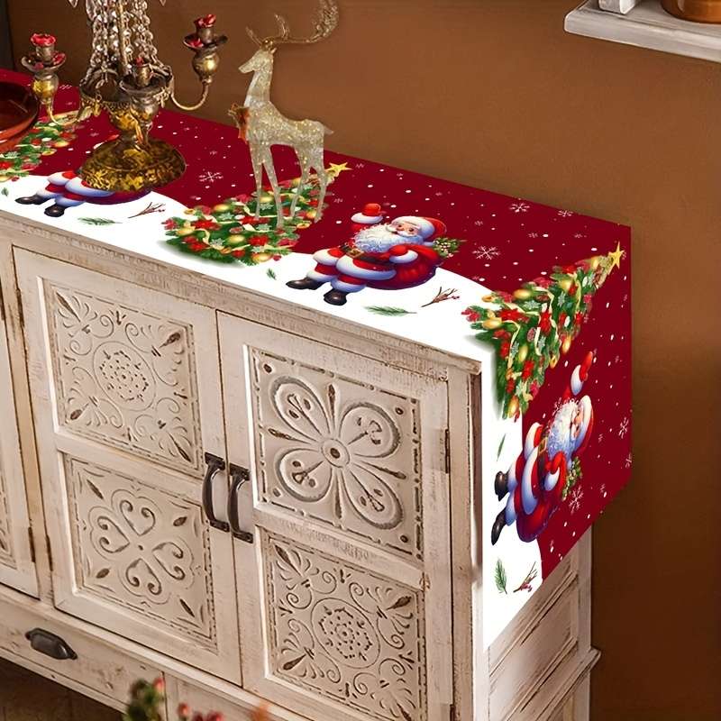 Christmas Tablecloth Size 180X35Cm
