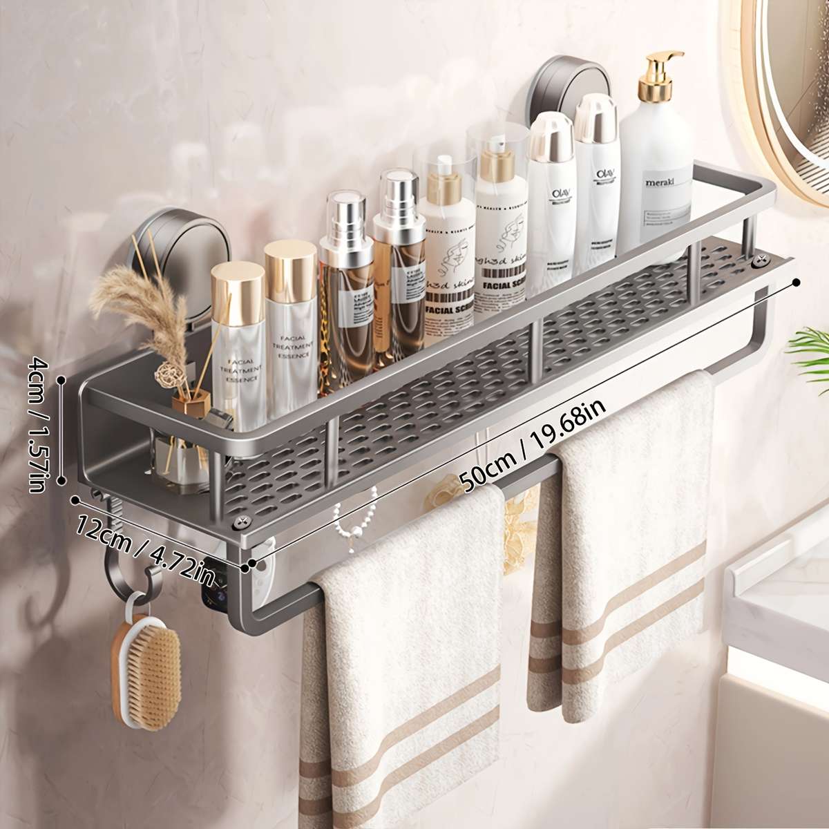 Bathroom Storage Rack Model Without Rod Size30Cm18.81In