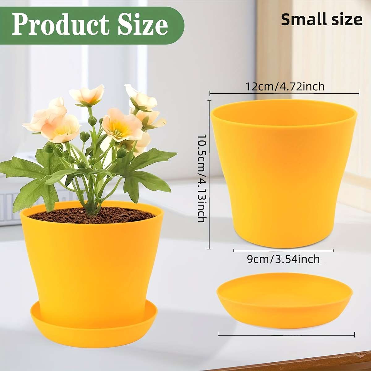 Flowerpot Color 8 Colors Model12Cm 4.7Inch