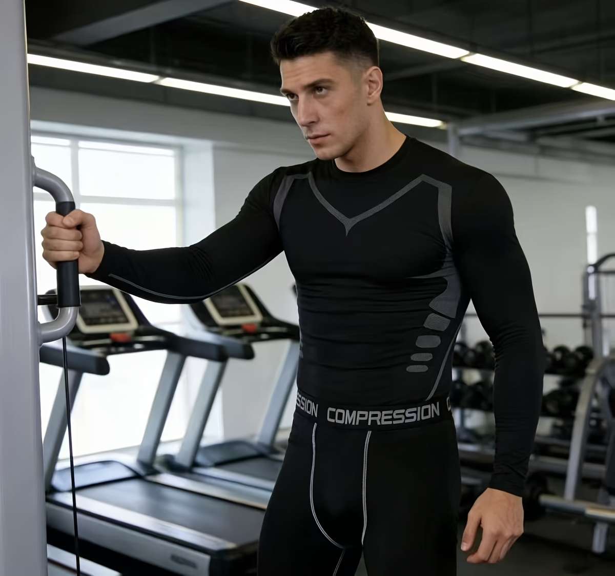 Thermal Underwear Color Black  Gray Line Sizes