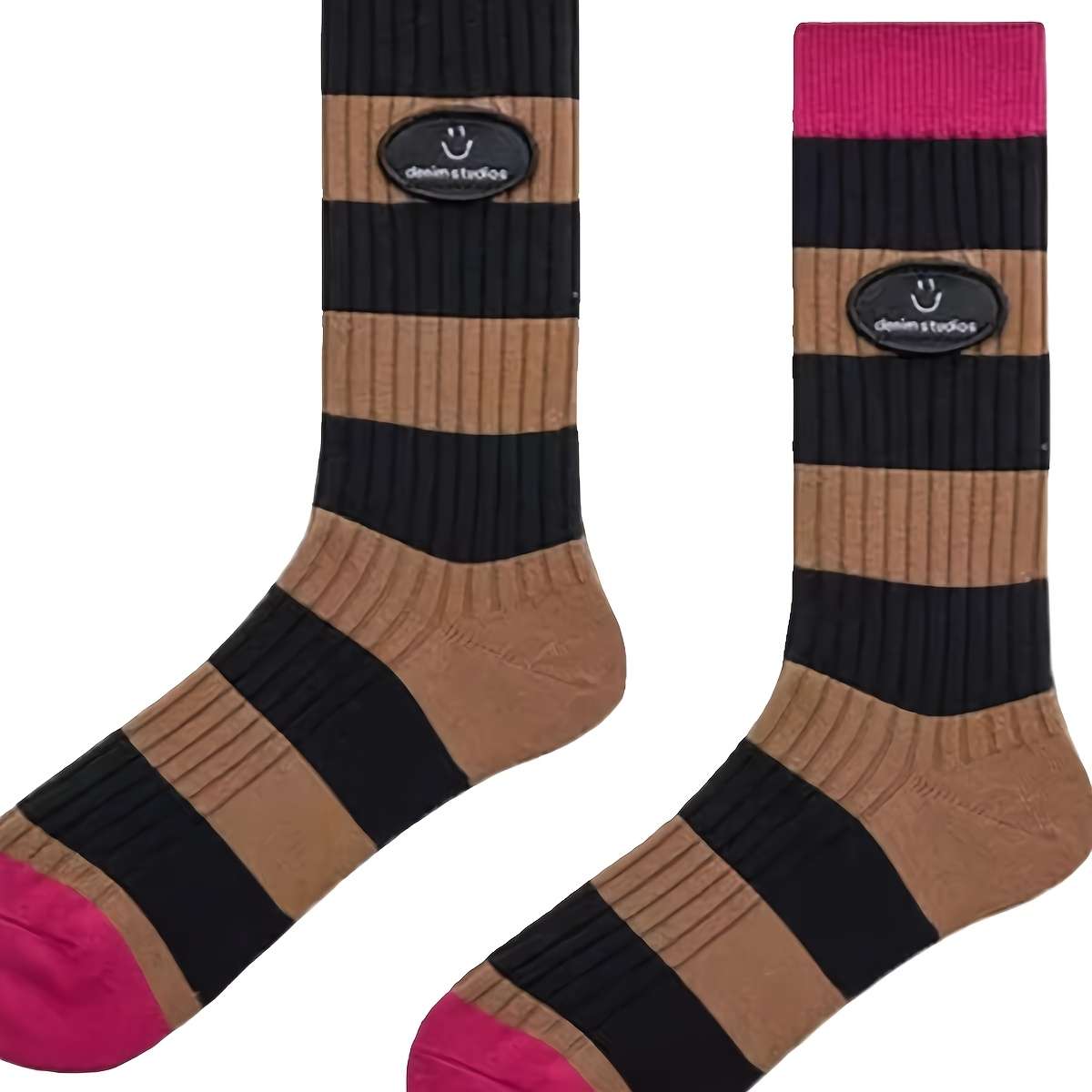 Women S Socks Color Twist Pattern