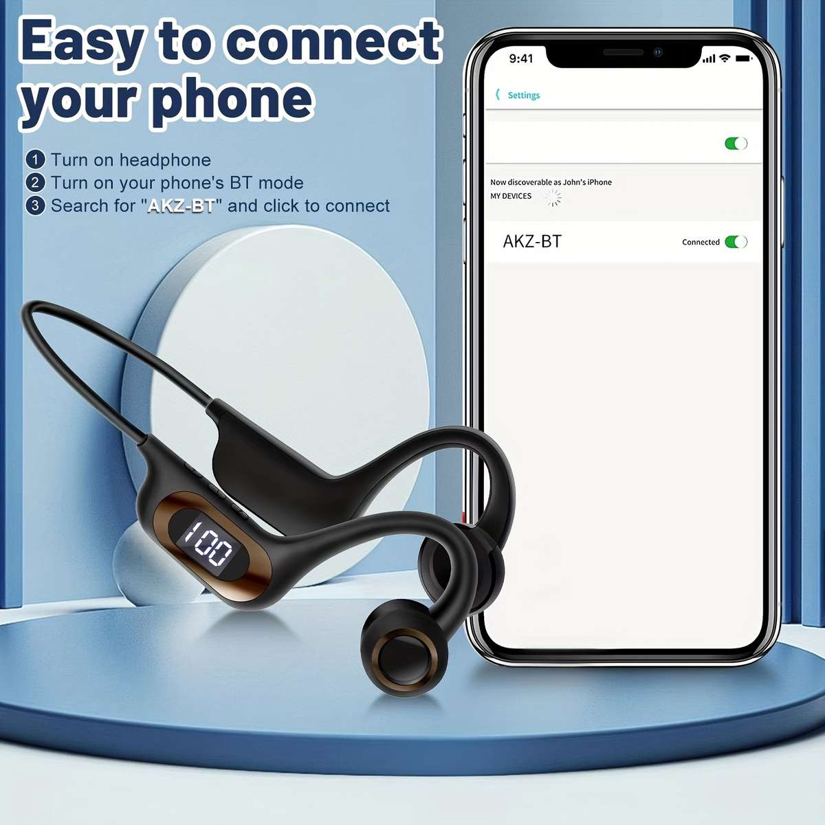 Rechargeable Wireless Earbuds Headphones Headset