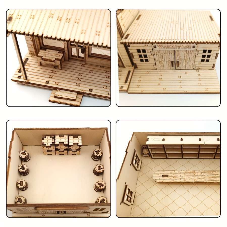 3D Model Desktop Ornaments Material Wooden