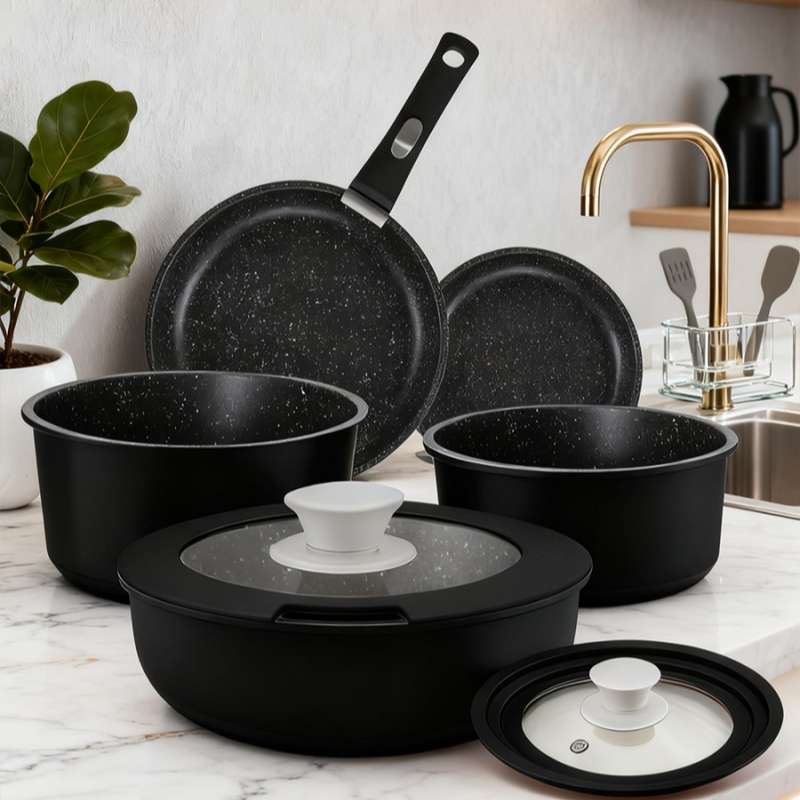 11Pcs Classic Deep Frying Pan Set