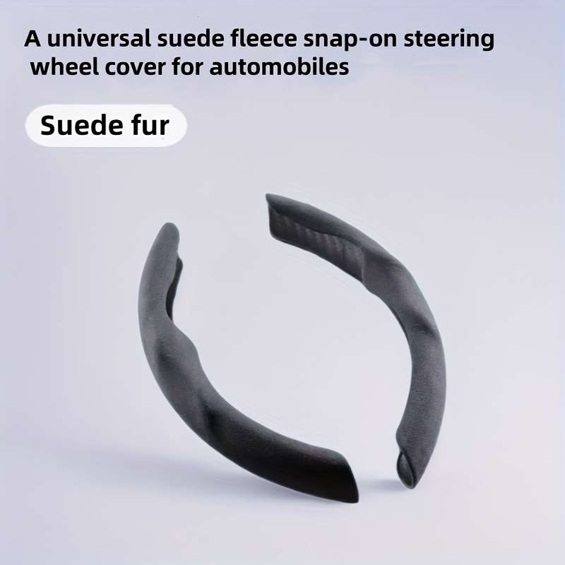 Car Steering Wheel Cover Dark Blue Left And Right Pair