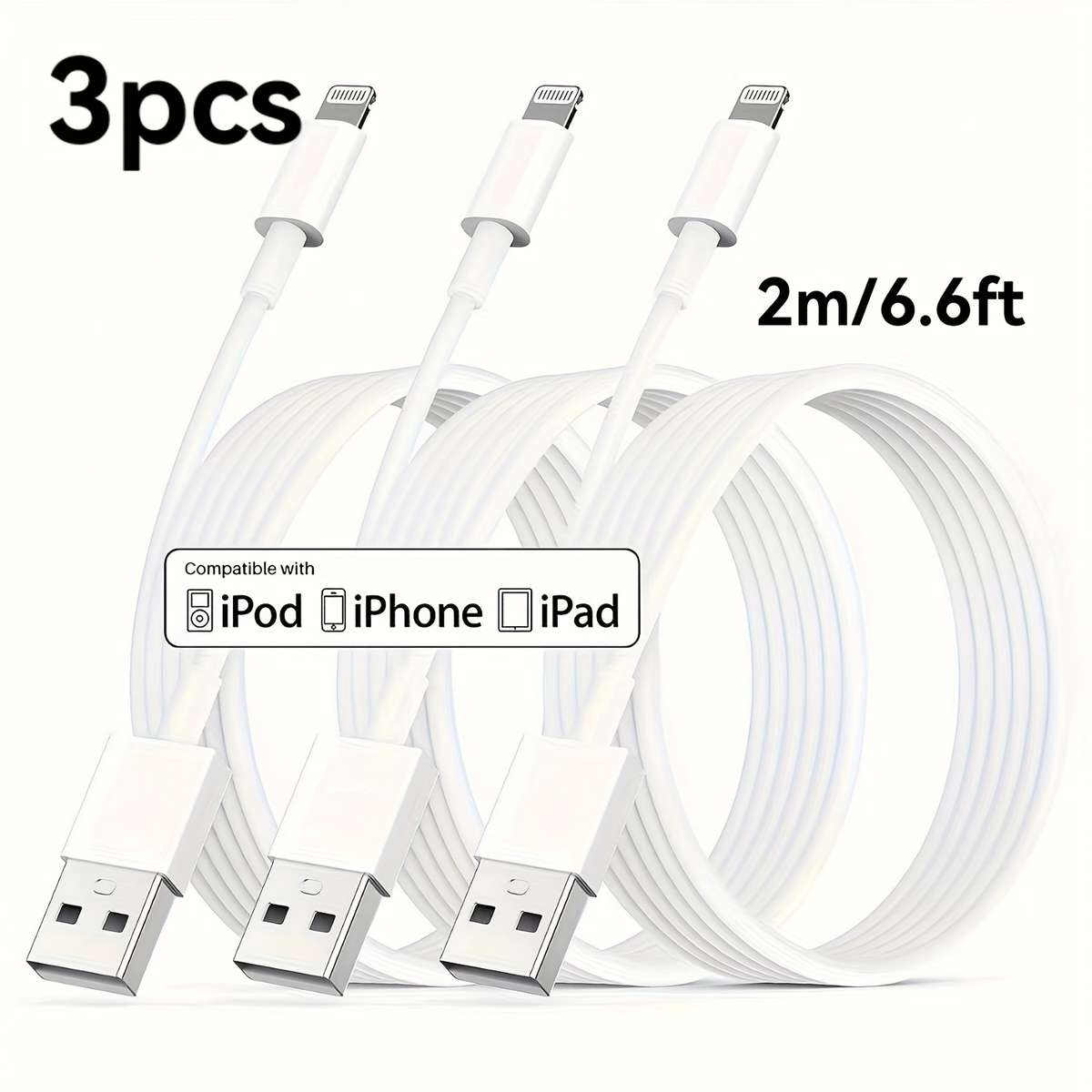 Charging Cable Size 100Cm 40Inch 3.3Ft Quantity