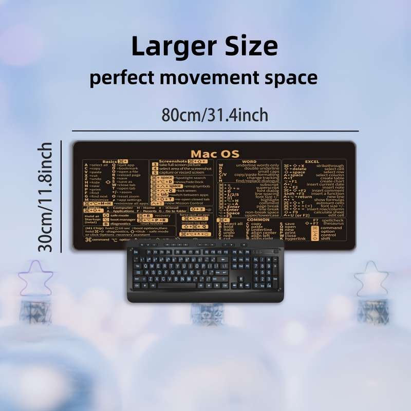 Mouse Pad Size 31.4X15.7Inch