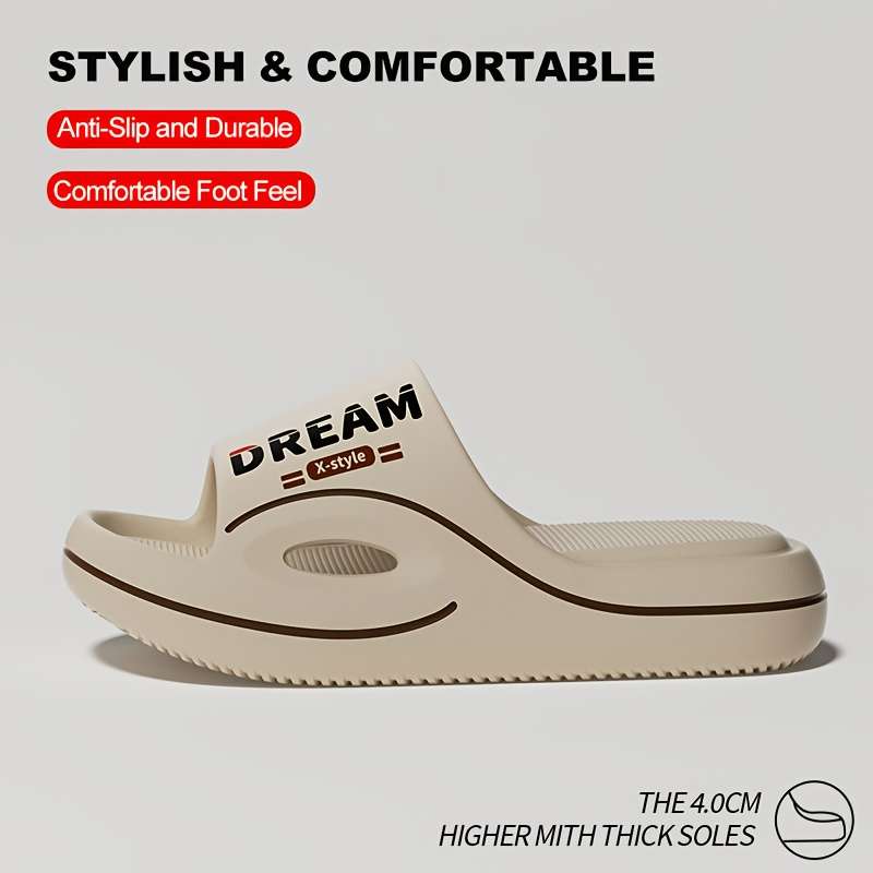 Men Slippers Summer Style Black Size Uk 3.5 To 4