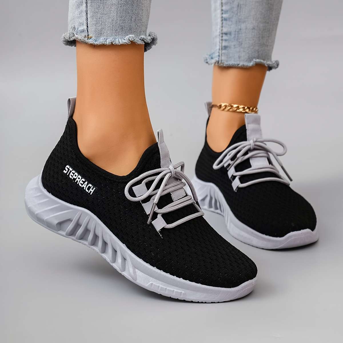Women S Sneakers Color Grey Sizeuk 7.5