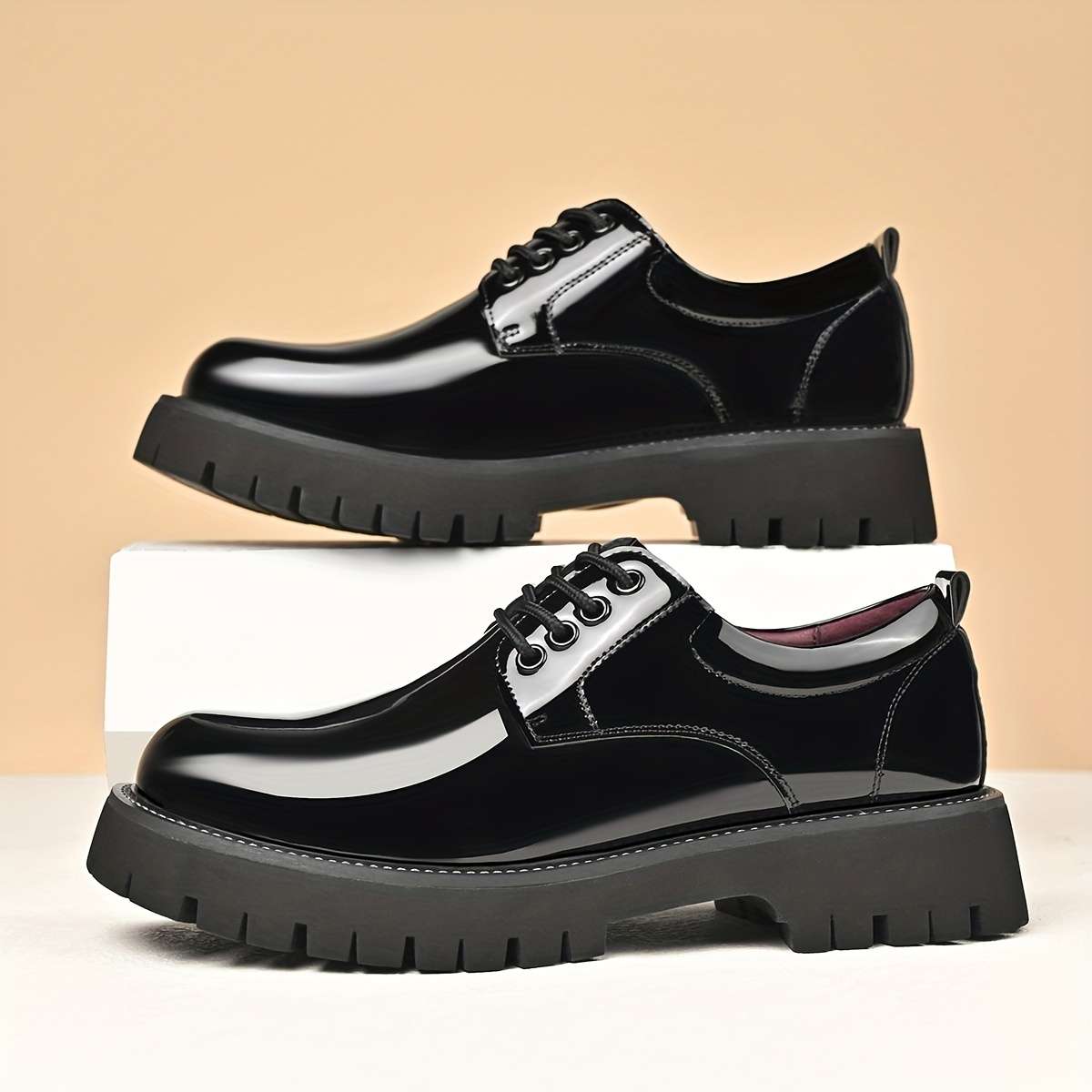 Mens Leather Shoes Color Black And Green Gradient Sizeuk 10