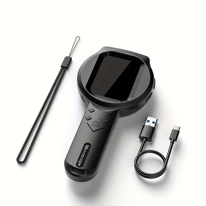 Zealtron 500X Hd Digital Microscope Magnification Portable Handheld Super Black