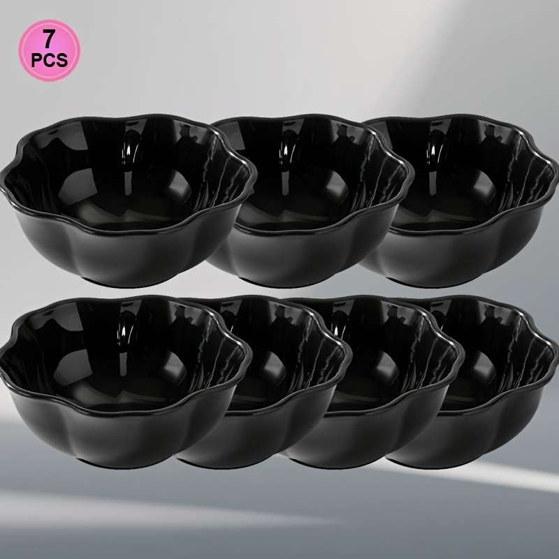 Bowl Model Black Square Style Quantity7Pcs Set
