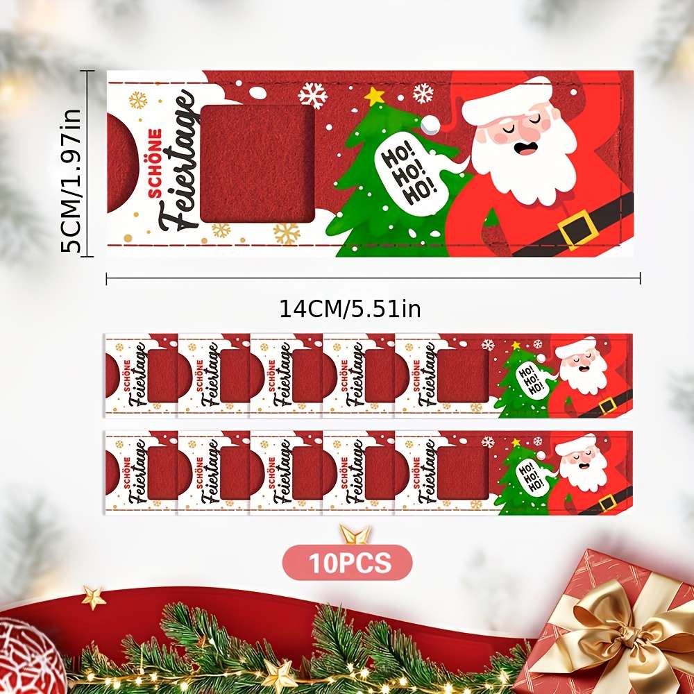 Christmas Gift Boxes Style Red -Ho  Quantity 10Pcs