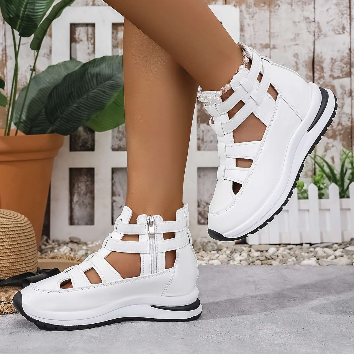 Women S Sneakers Color White Sizeuk 7.5
