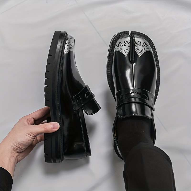 Mens Leather Shoes Color Black Sizeuk 5.5