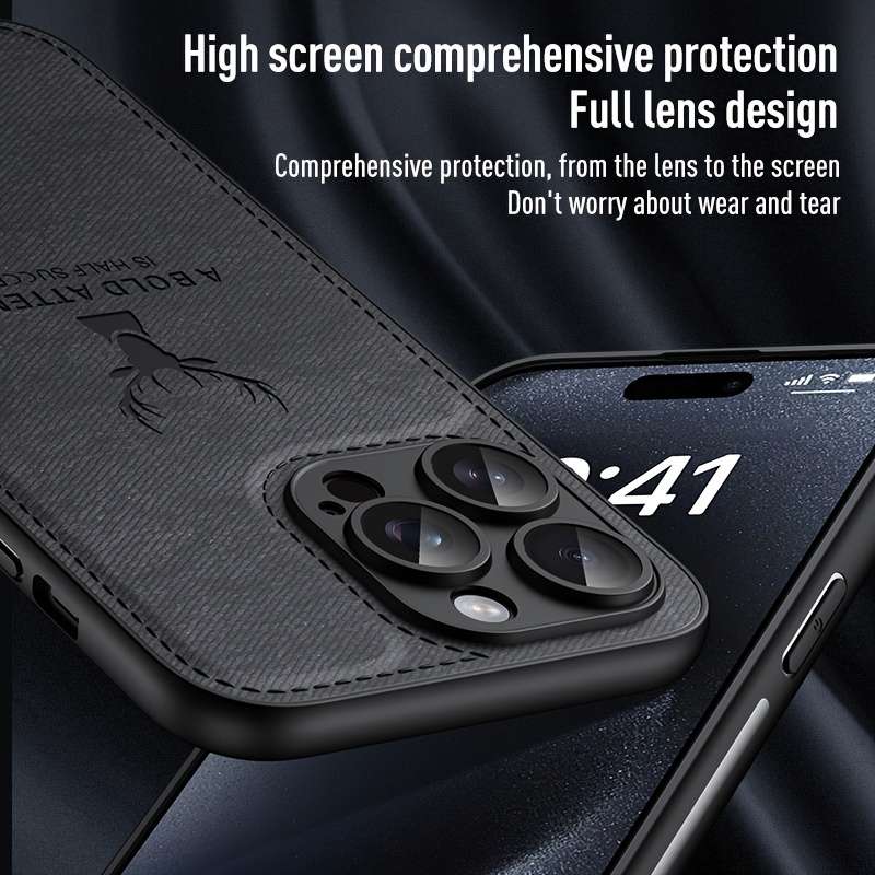 1Pc Black For iPhone 13 Pro Phone Case Phone Cover