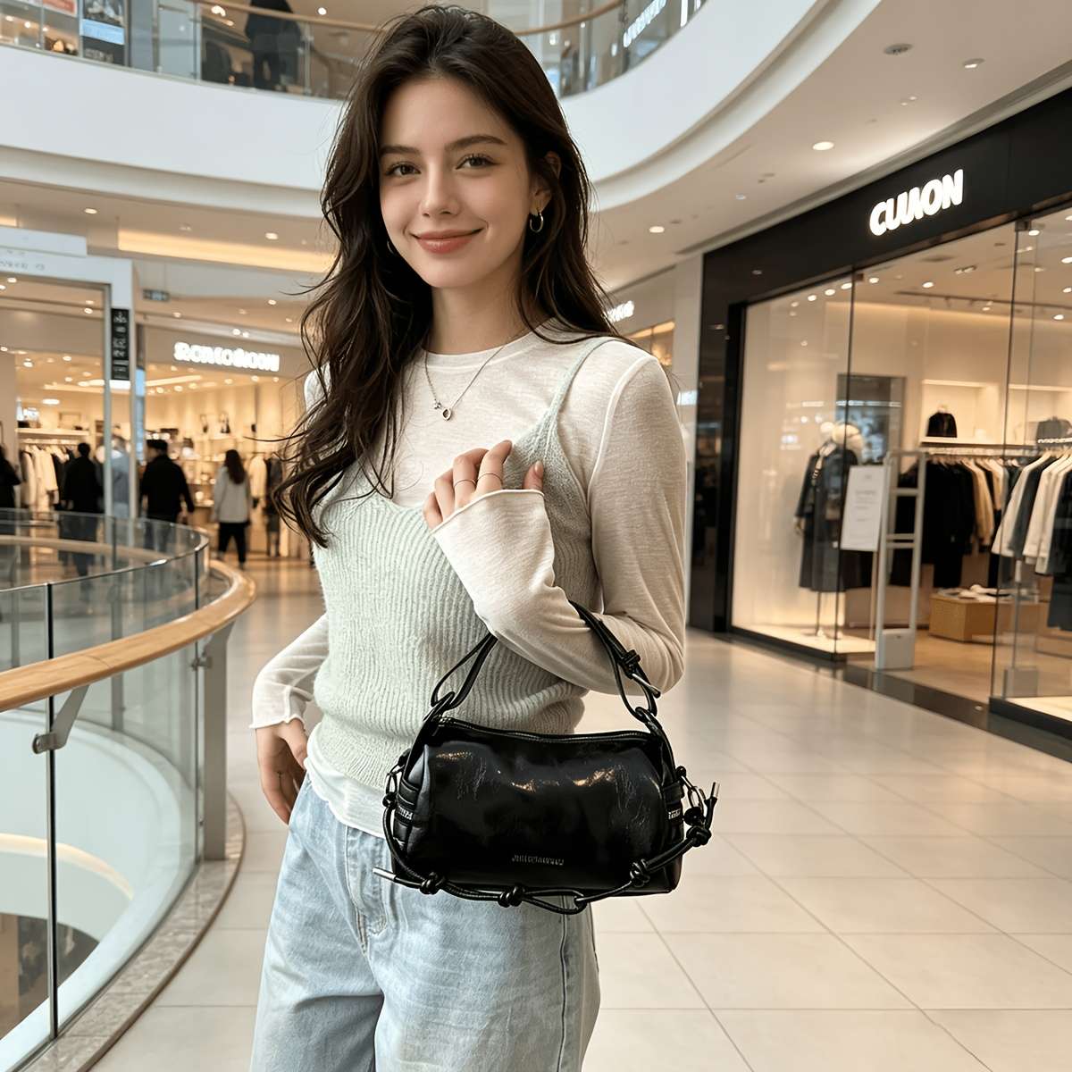 Women S Handbags White Pu