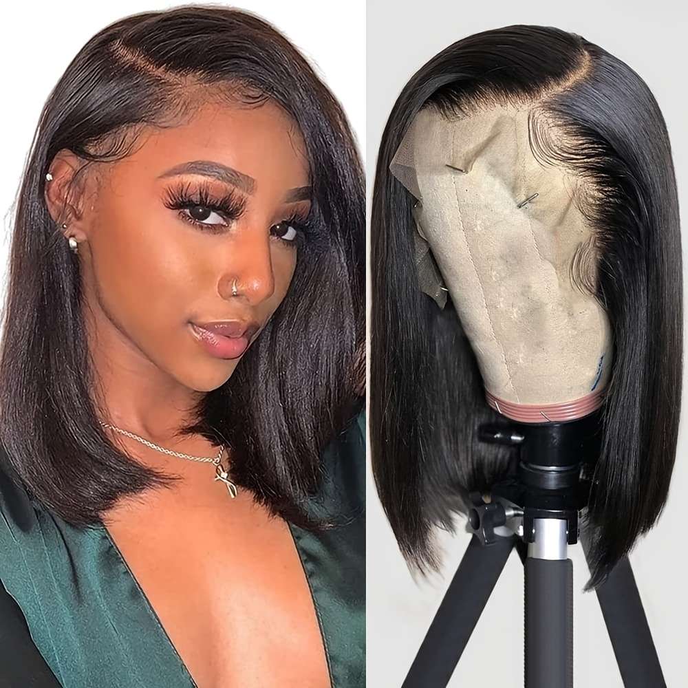 Black Womens Wigs Hair Length 20.32Cm