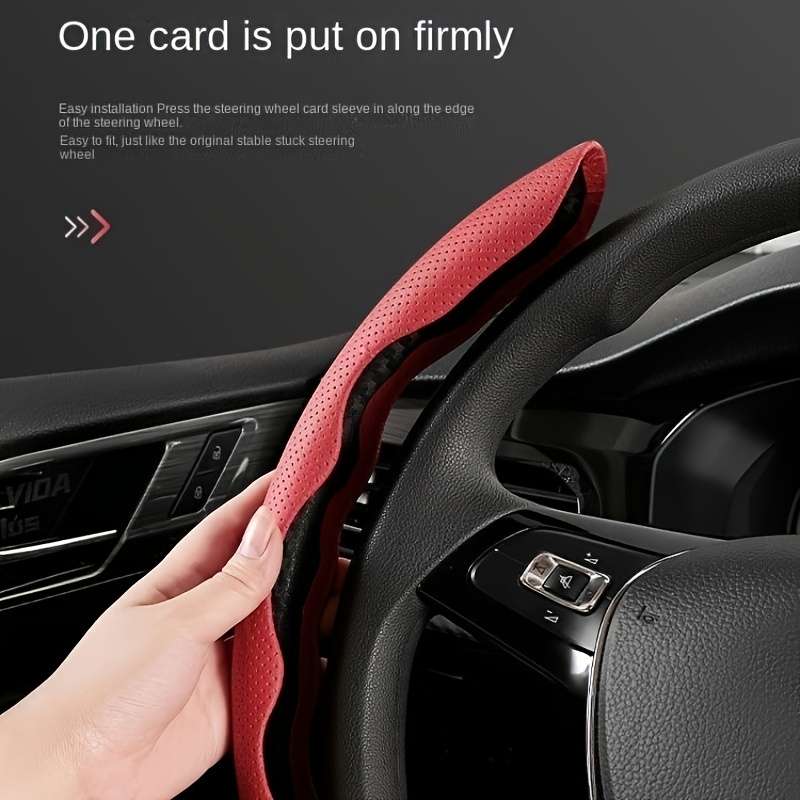 Car Steering Wheel Cover Coffee