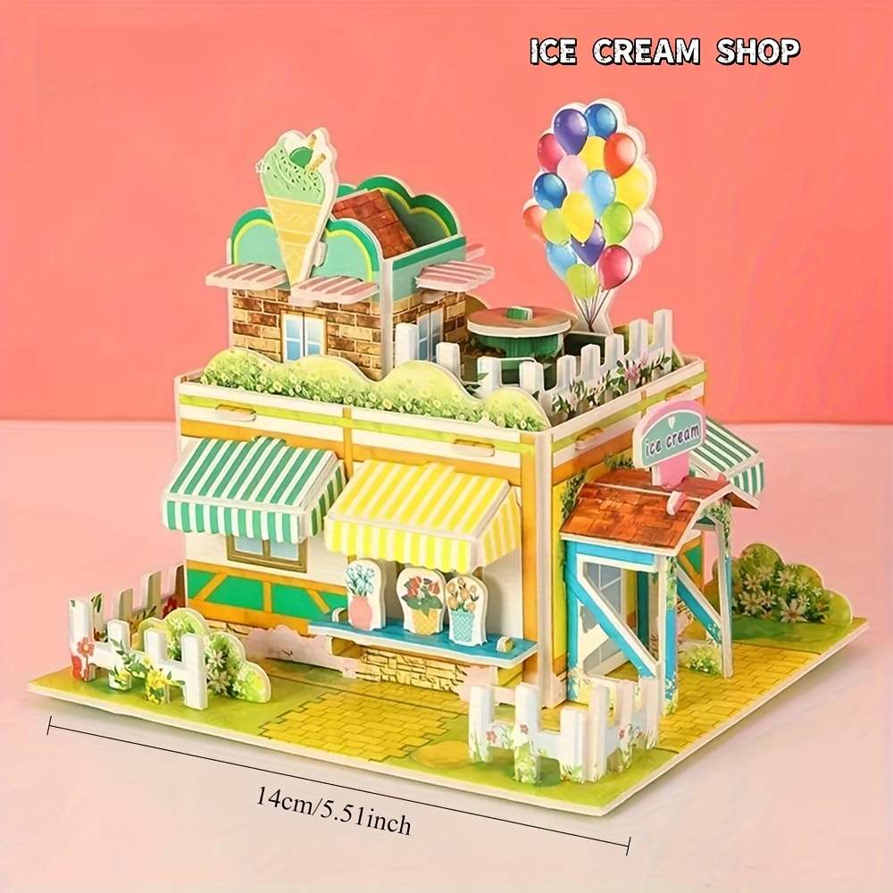 Building Toy Architectural Model Toy Set Style 4Pcs Set  Style B