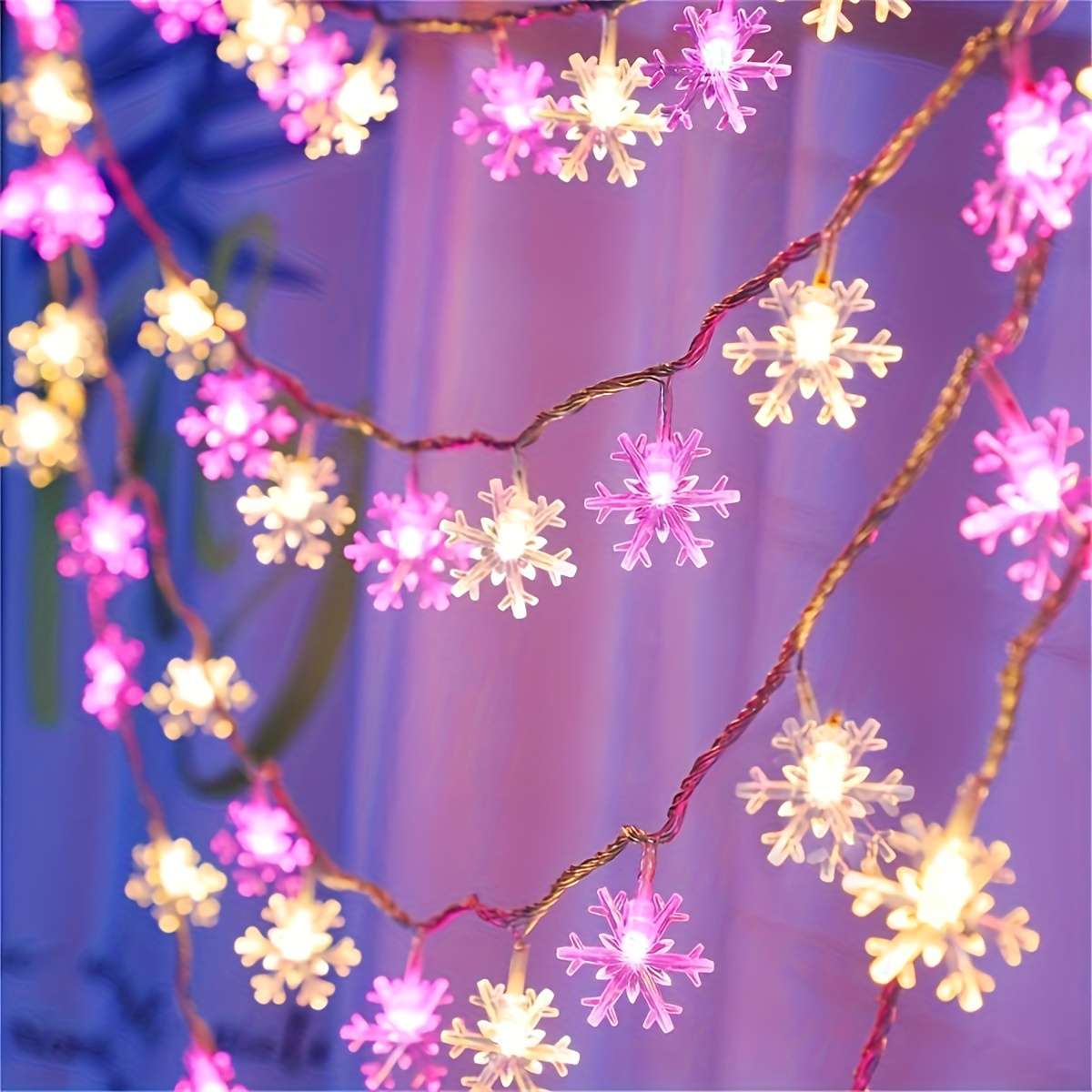 Christmas Lights Pink Warm Light Size 6M 236Inch