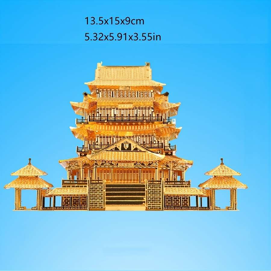 Building Toy Architectural Model Toy Set Items Tengwang Pavilion