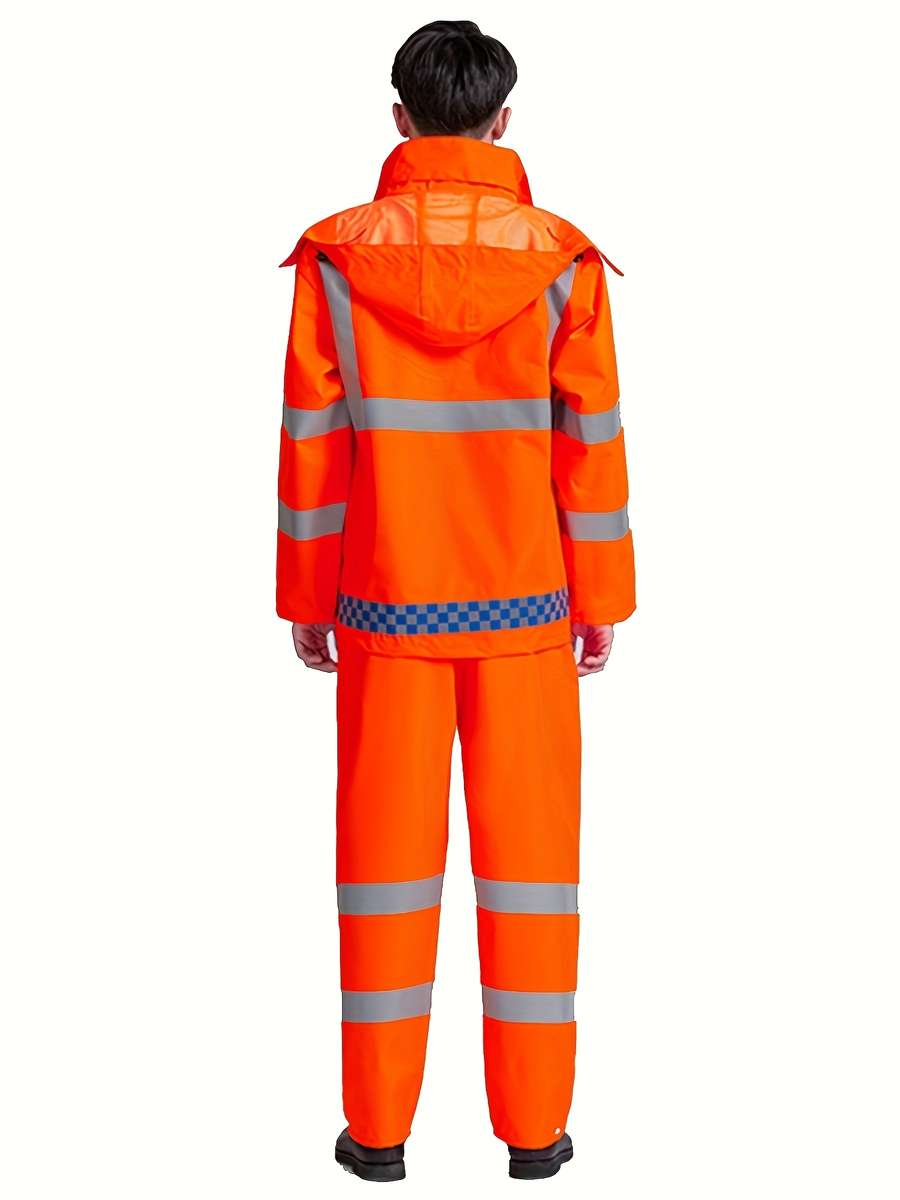 Raincoat Orange Red Size Uk S