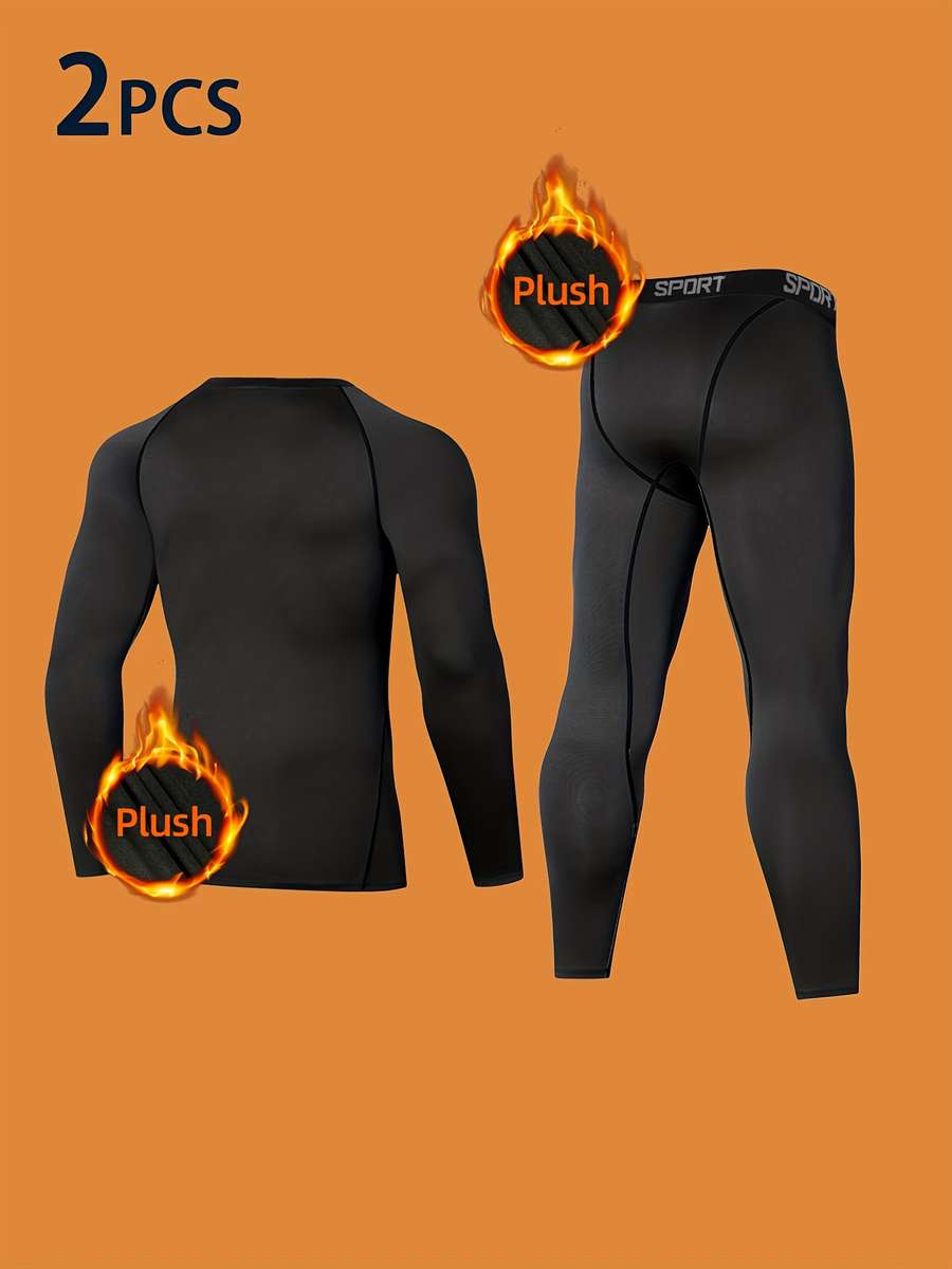 Thermal Underwear Color Black Sizexxxl