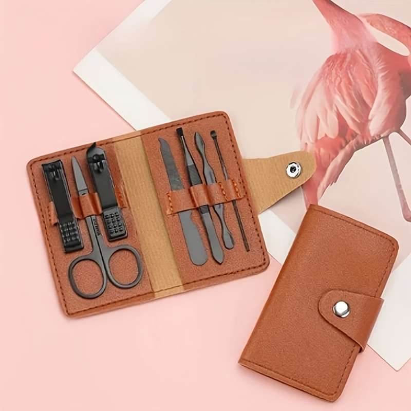 7pcs set Professional Stainless Steel Nail Clipper Set High Carbon Steel Blade Modern Style